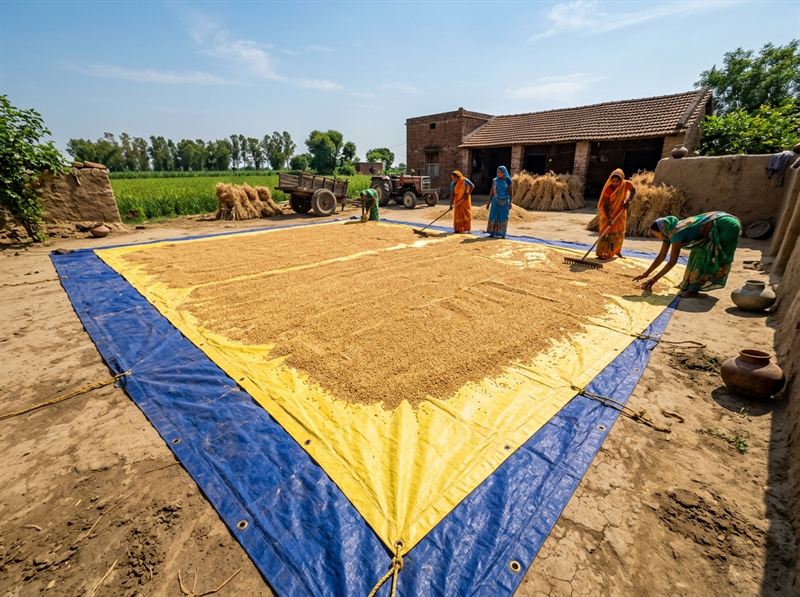 Pre-post Harvest Sheets - Grain Sun Drying & Threshing Floor