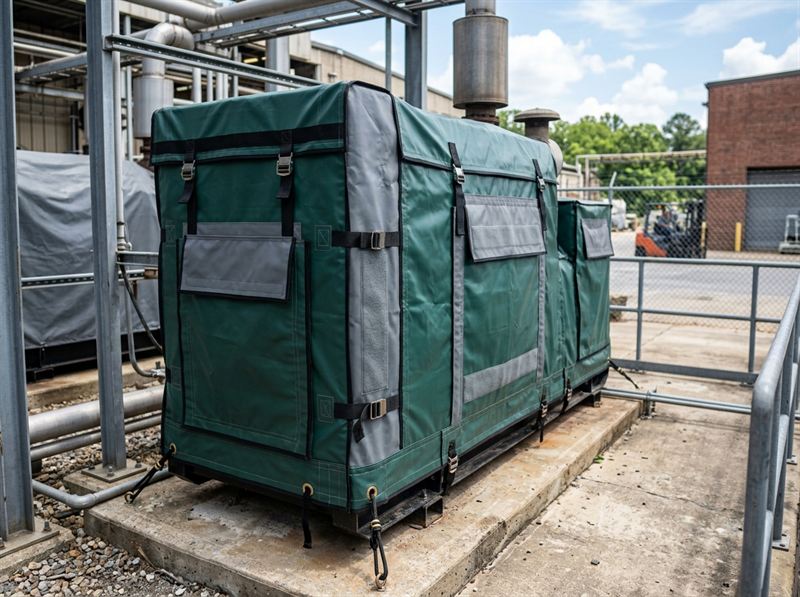 Precision tailored custom industrial equipment cover